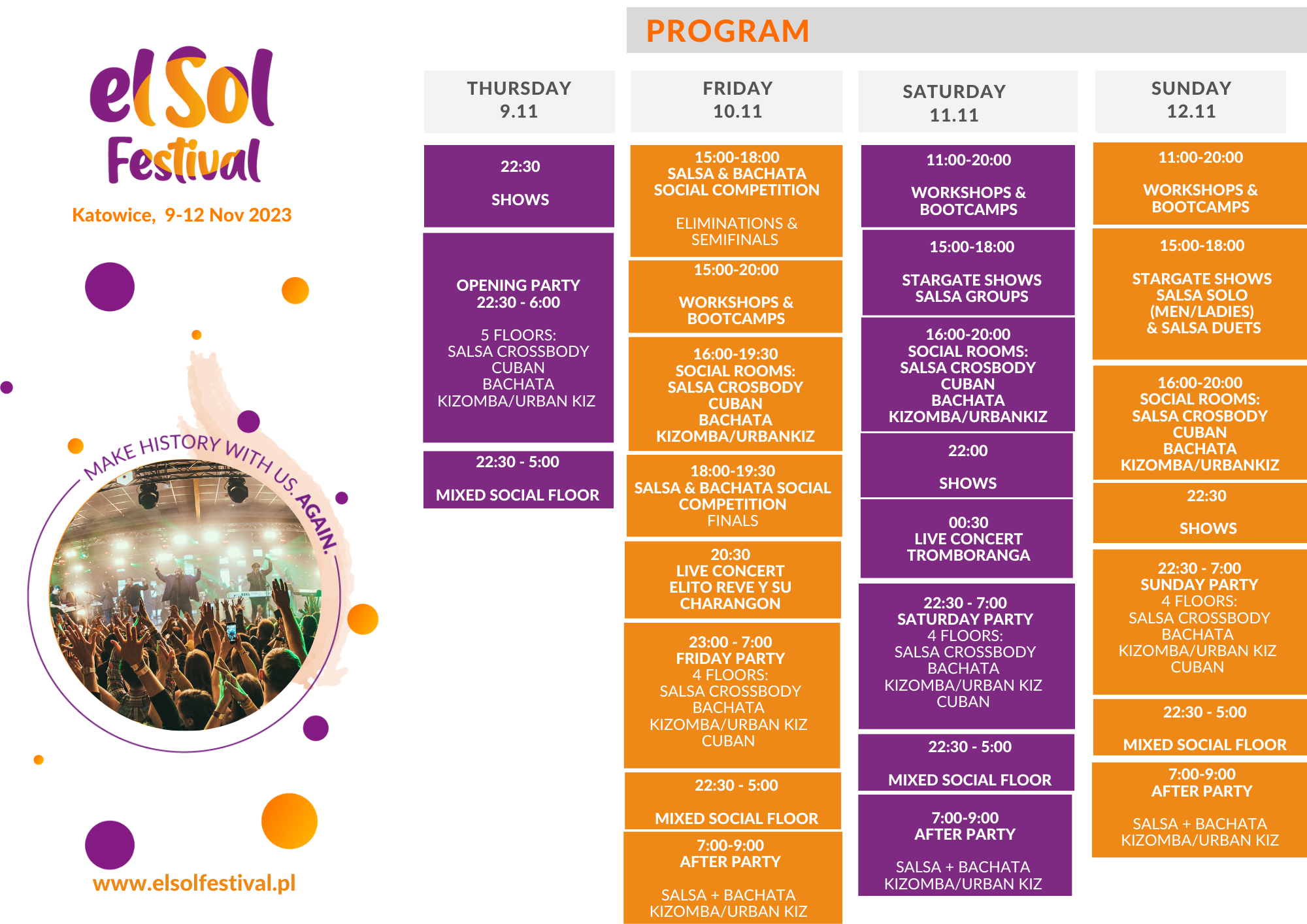Program - El Sol Festival